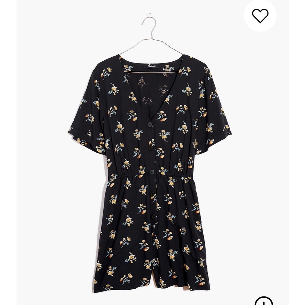 NWT Madewell Button-Front Day Romper
